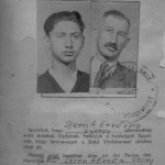 George and his father - wartime identification papers