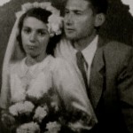 Judy and George's wedding photo, 1951
